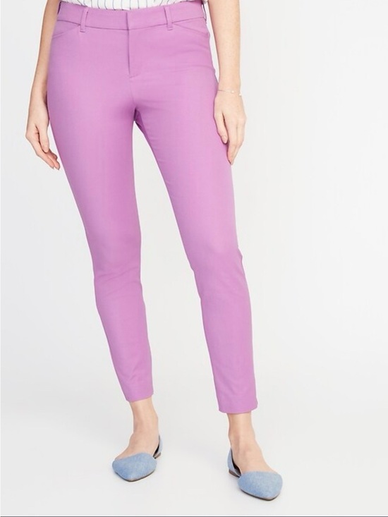 Old Navy Pants - Old Navy Pixie Ankle Pants Slim Cropped Pants in Lilac Purple Womens Size 8
